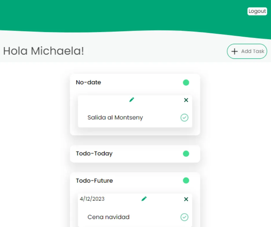 Captura de pantalla del proyecto {description}